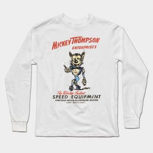 Mickey Thompson Enterprises Speed Equipment Drag Racing Cat Long Sleeve T-Shirt